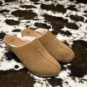 UGG Women's Brown Suede Mules